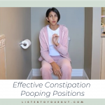 constipation pooping positions