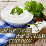 Easy way to make whey and yogurt cream cheese