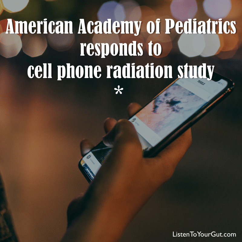 American Academy of Pediatrics responds to new cell phone radiation study