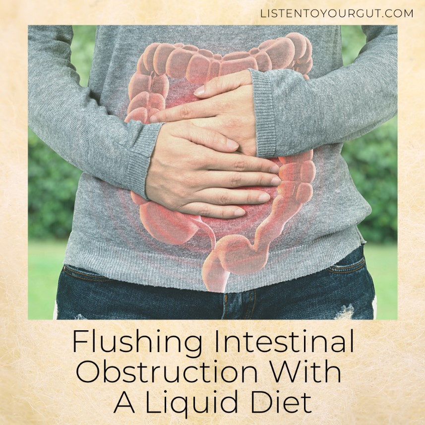 flushing with liquid diet