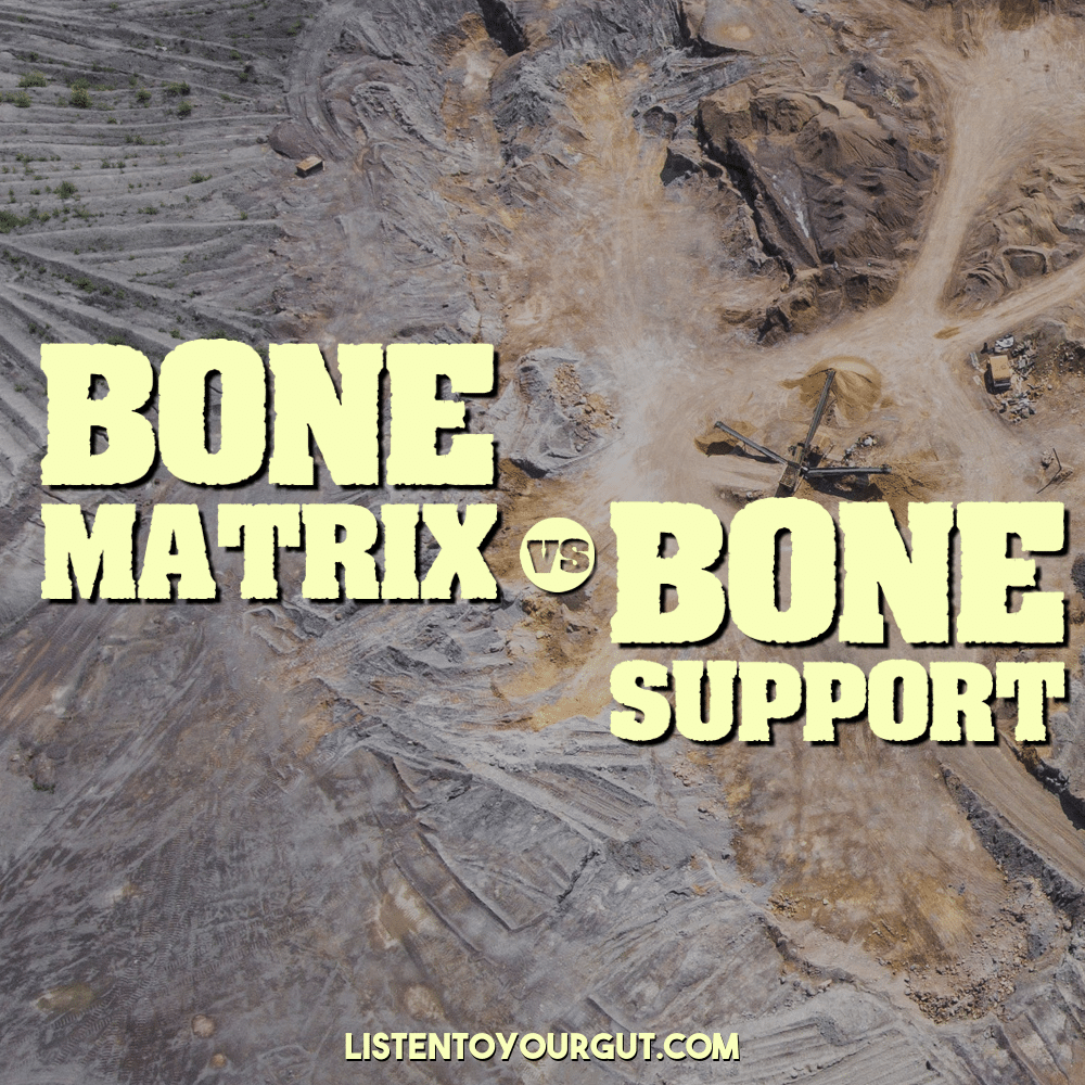 bone matrix vs bone support