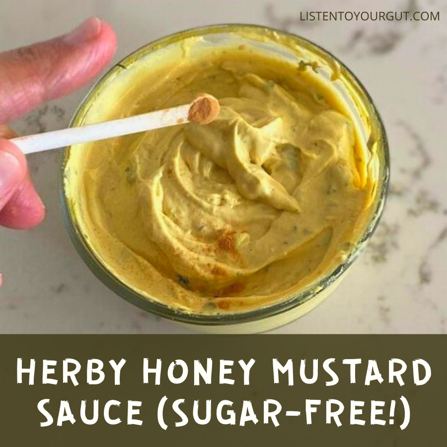 Herby Honey Mustard Sauce (Sugar-free!)