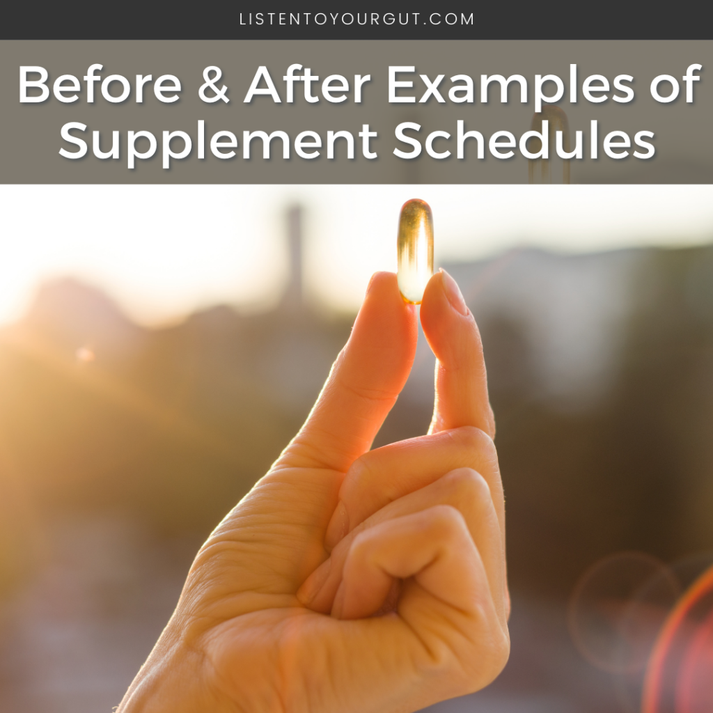 Before & After Examples of Supplement Schedules