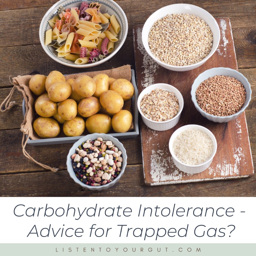 carb intolerance & trapped gas