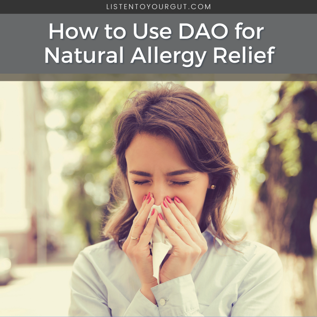 How to Use DAO for Natural Allergy Relief