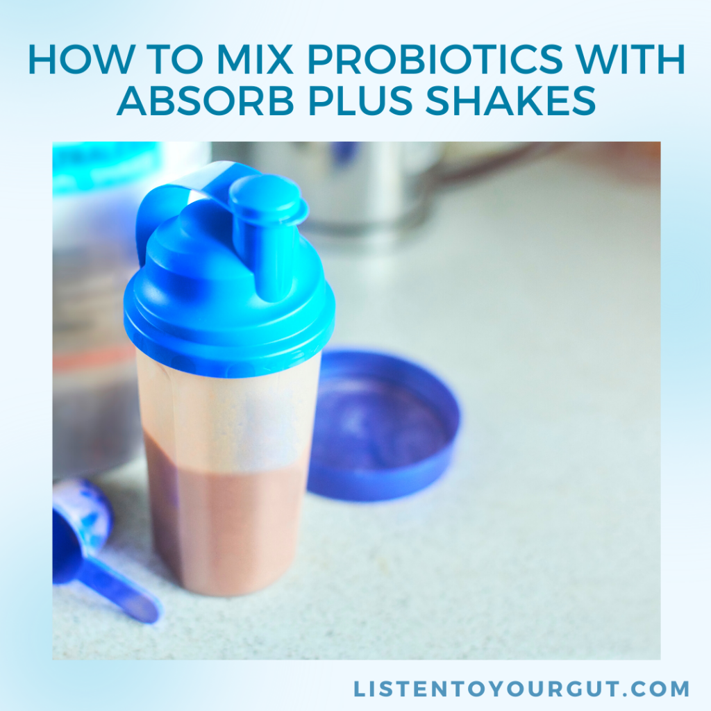 How to Mix Probiotics with Absorb Plus Shakes