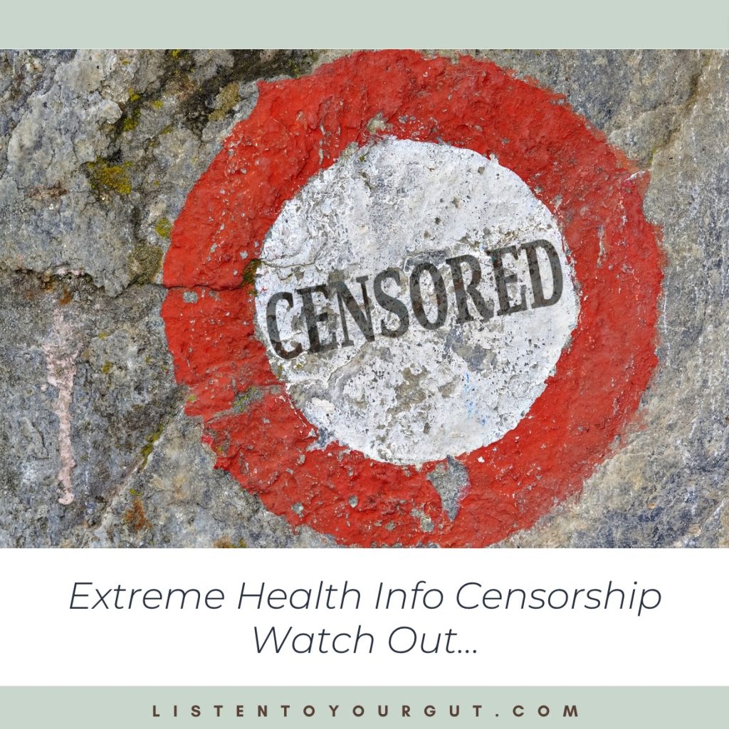 Extreme Health Info Censorship